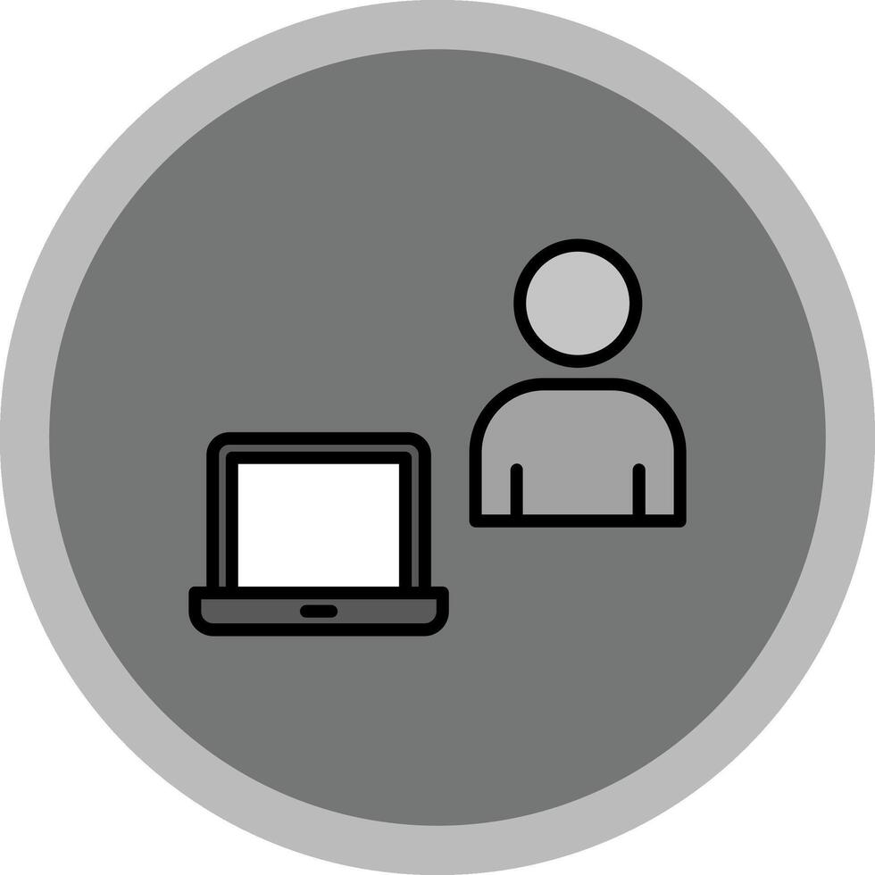 Work From Home Icon Design vector