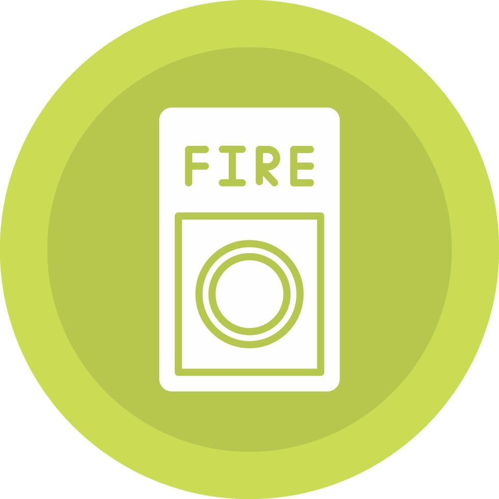Fire Button Icon Design vector