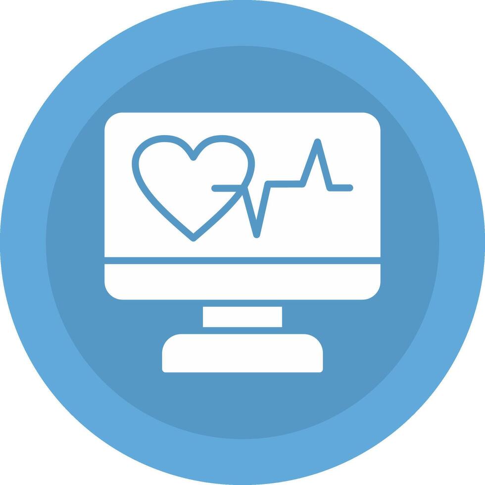 Ekg Monitor Icon Design vector