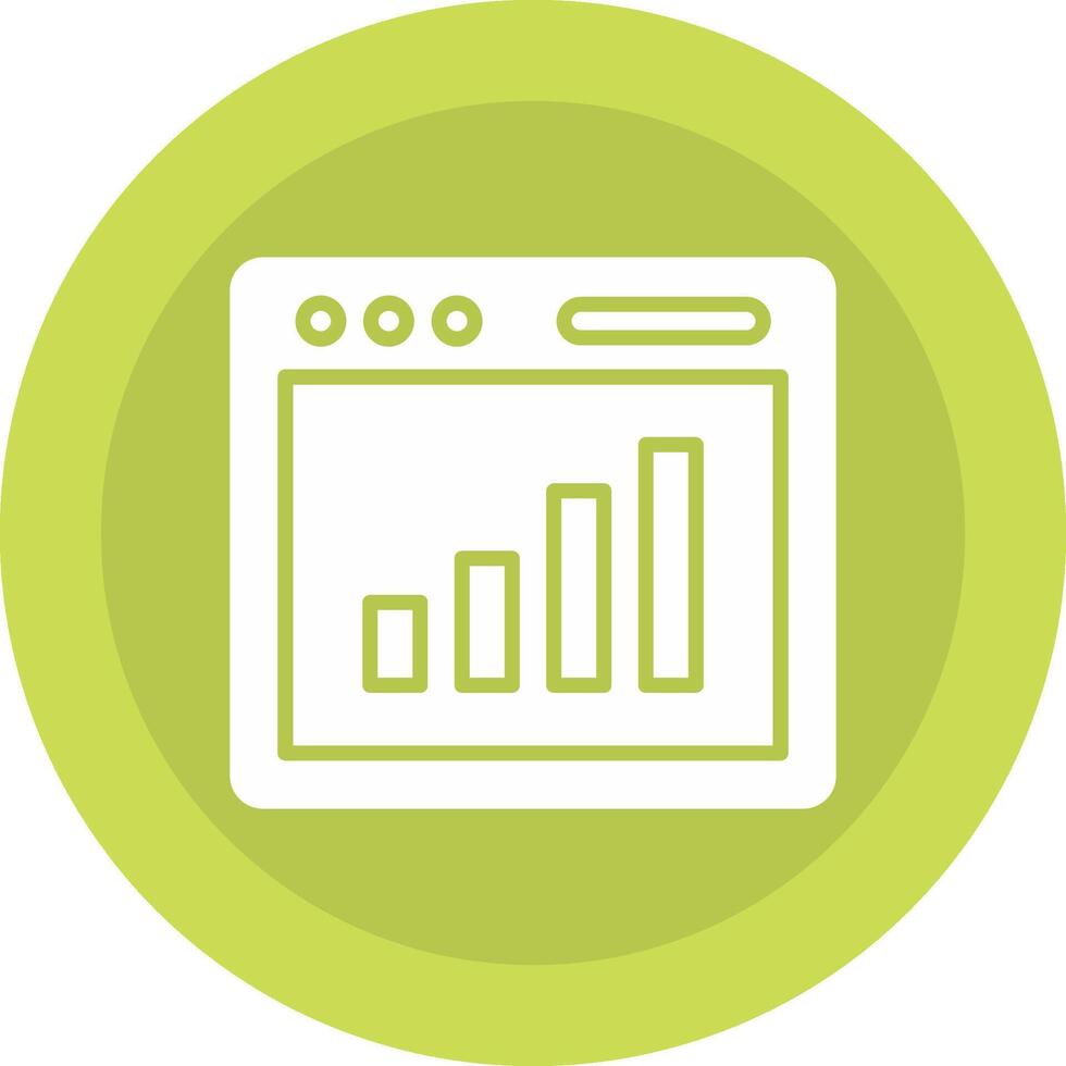 Bar Chart Icon Design vector