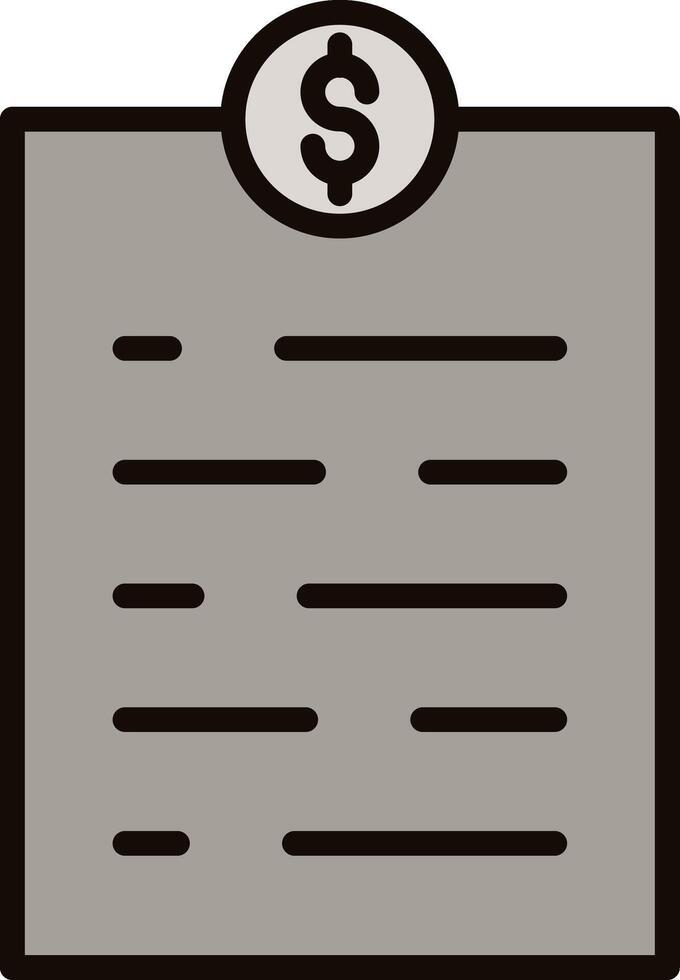 Invoice Icon Design vector