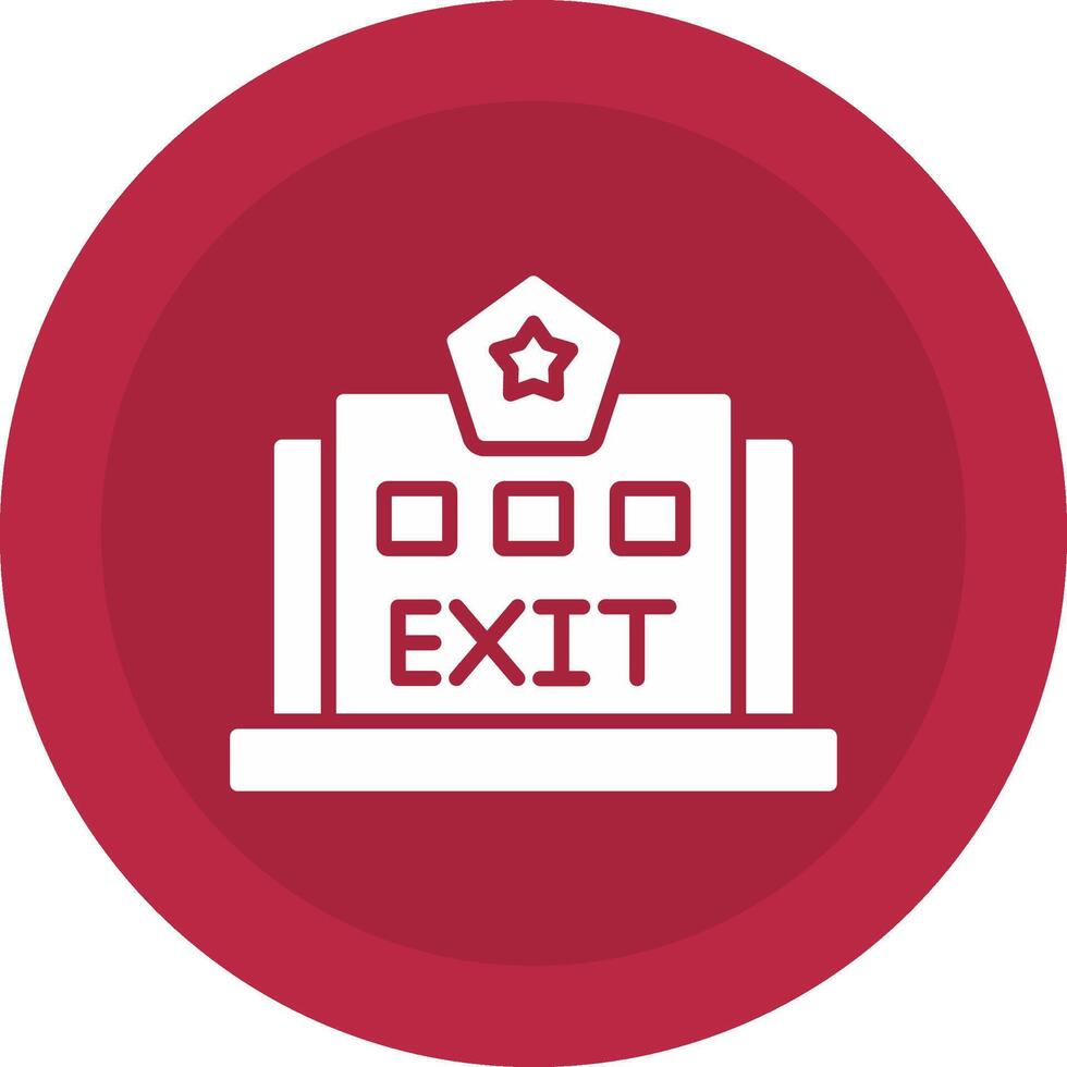 Exit Icon Design vector