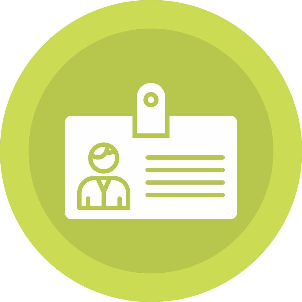 Identification Card Icon Design vector