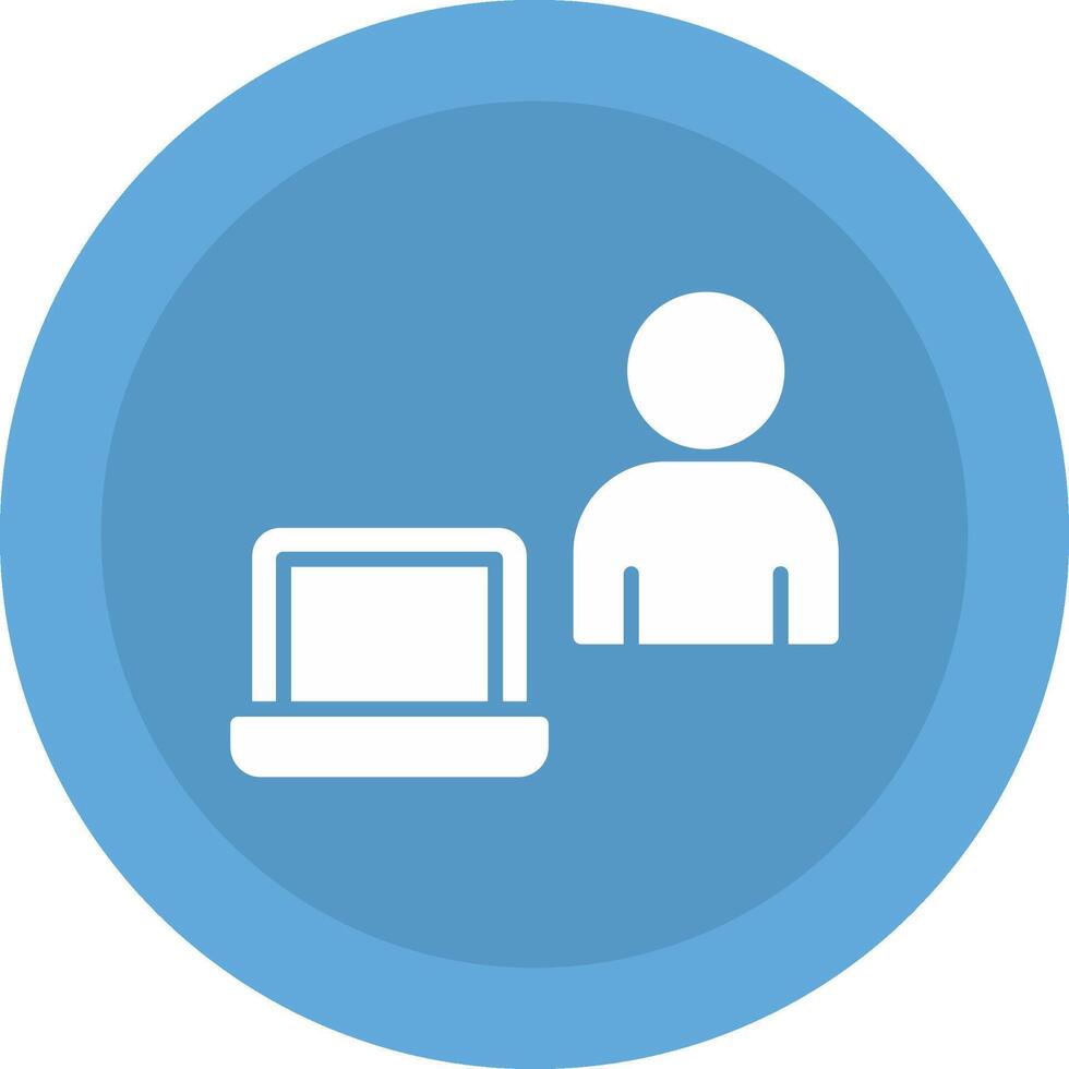 Work From Home Icon Design vector