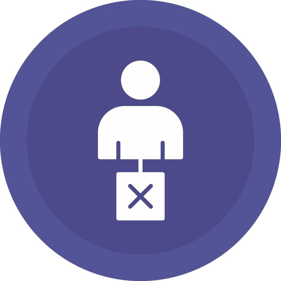 Unemployed Icon Design vector