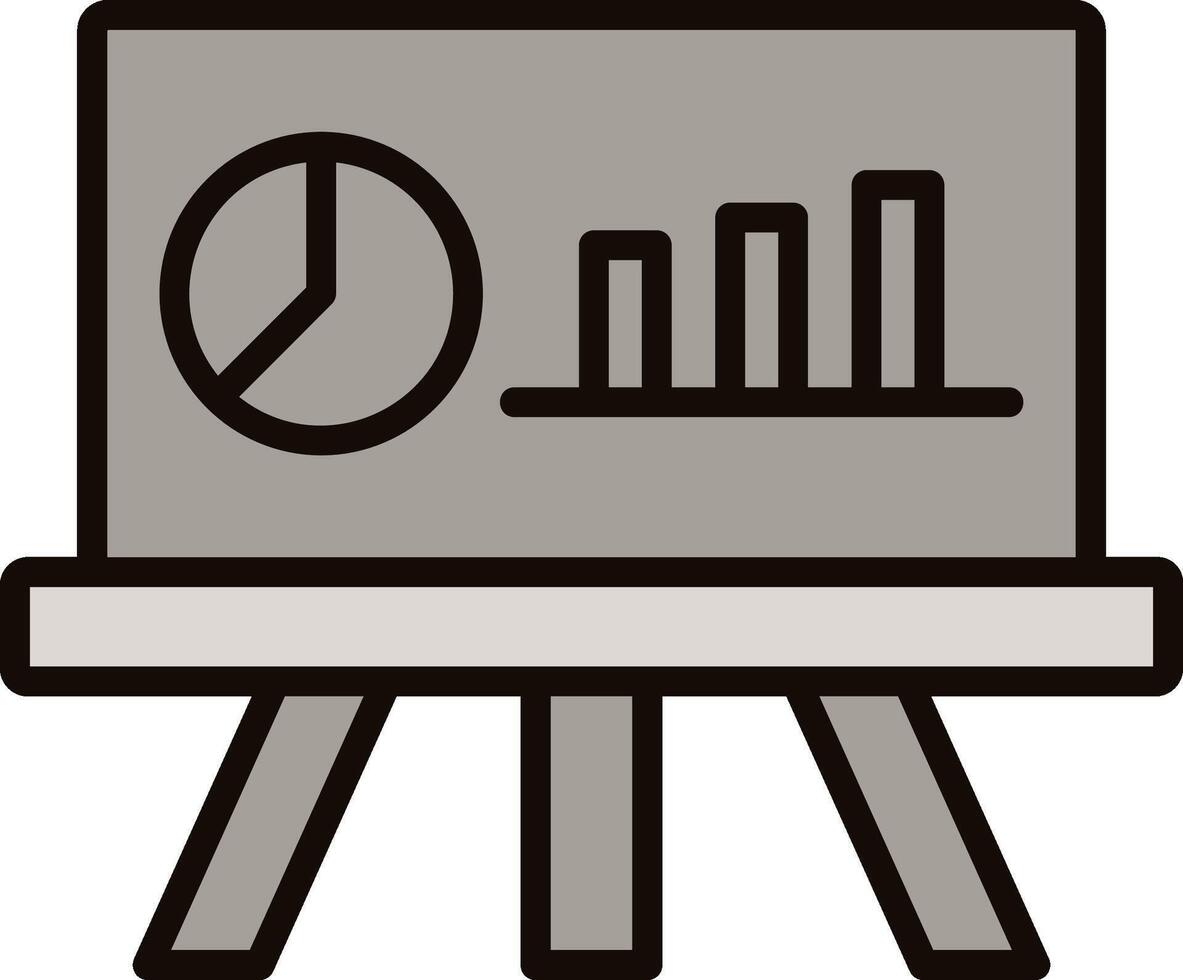 Pie Chart Icon Design vector