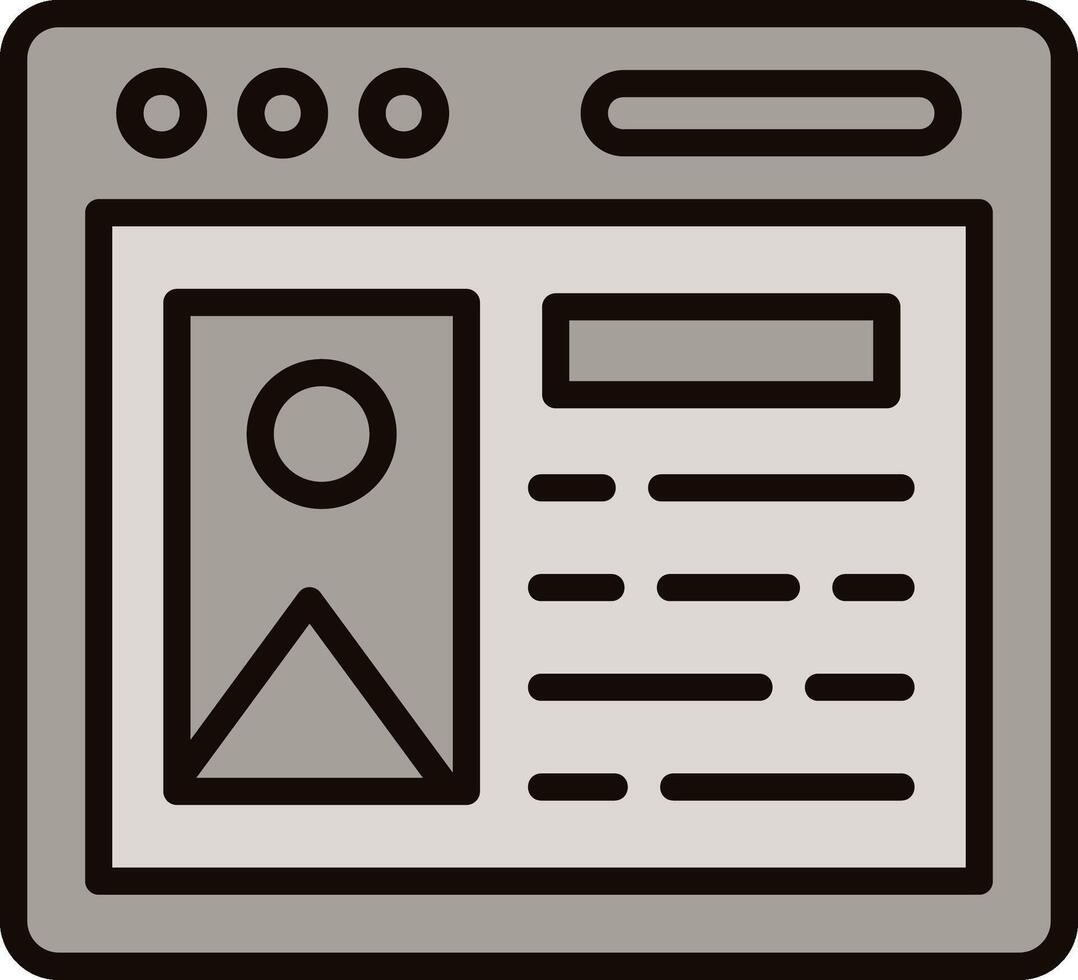 Content Icon Design vector