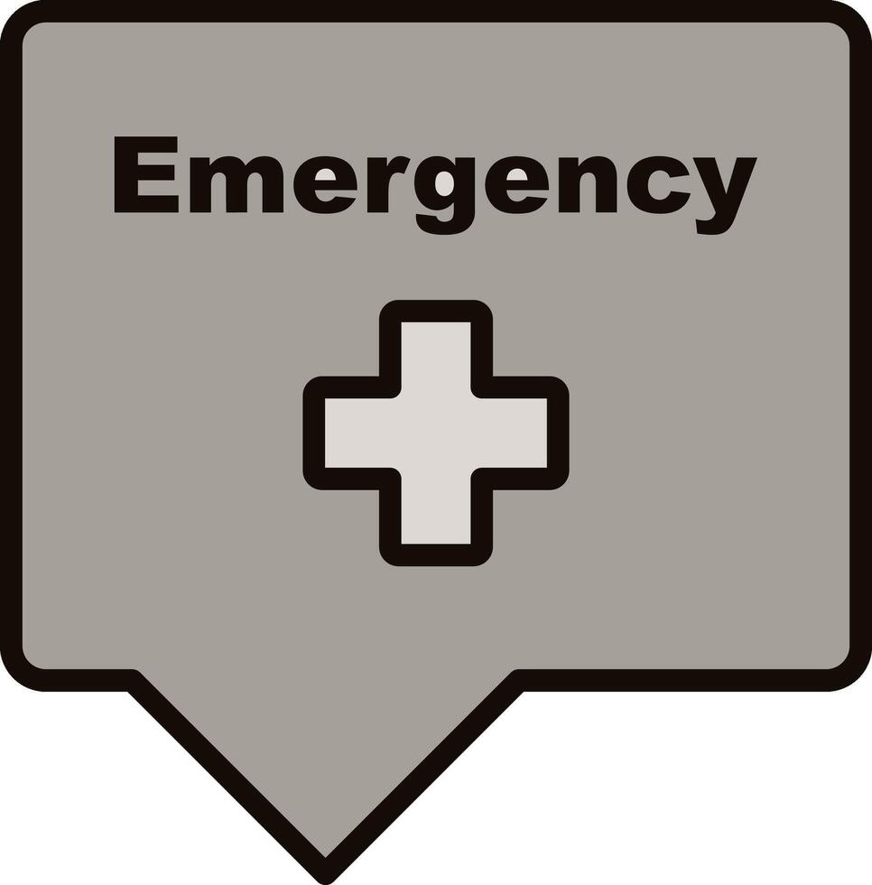 Emergency Sign Icon Design vector