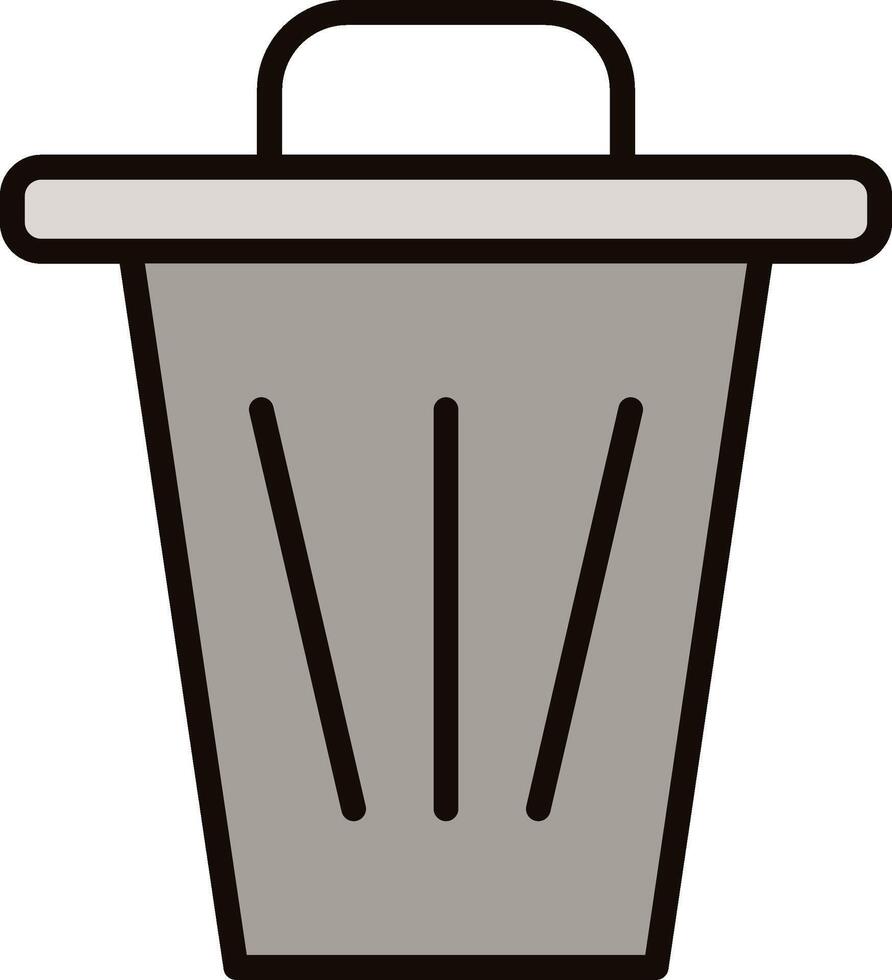 Dustbin Icon Design vector