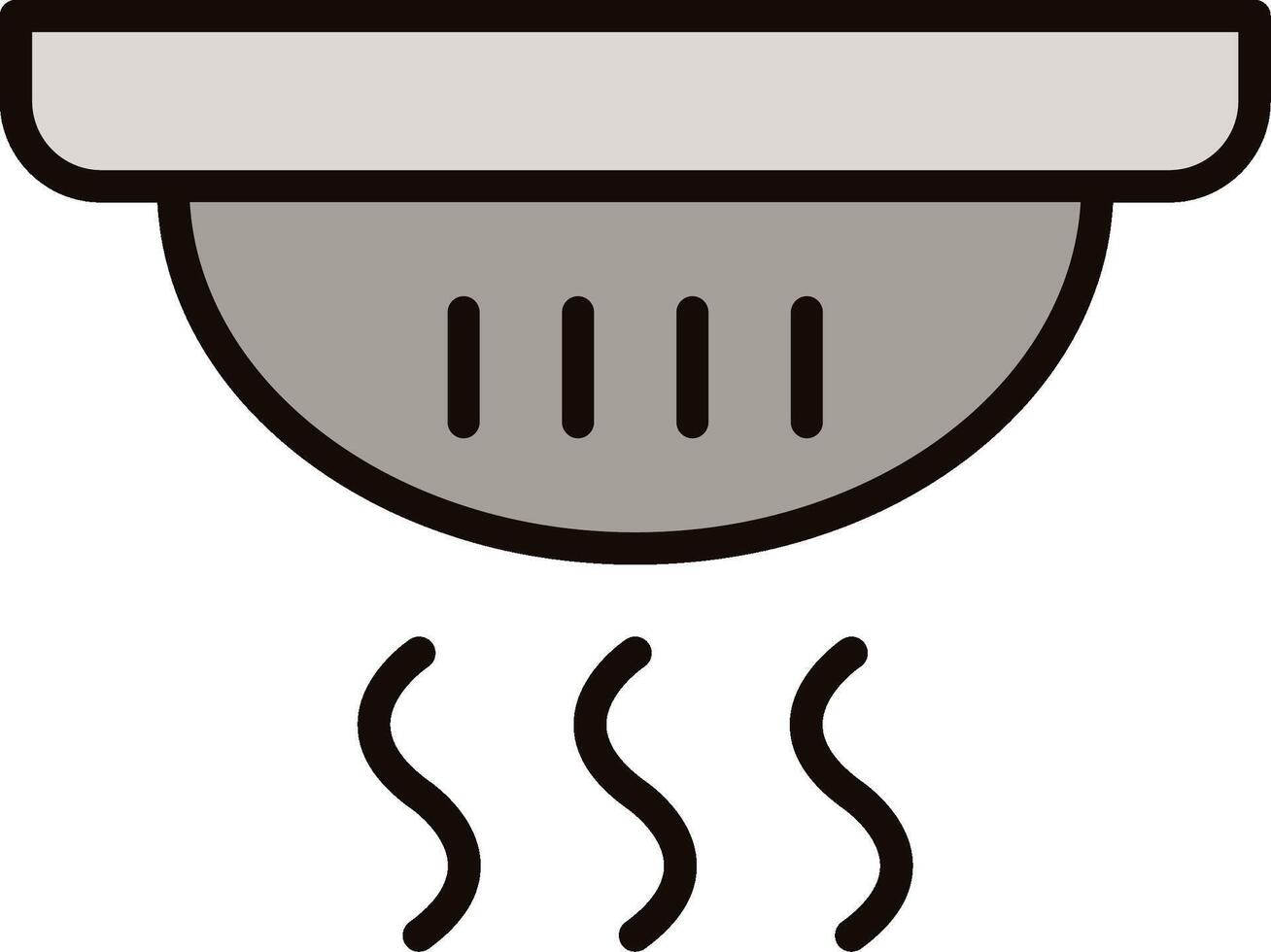 Smoke Detector Icon Design vector
