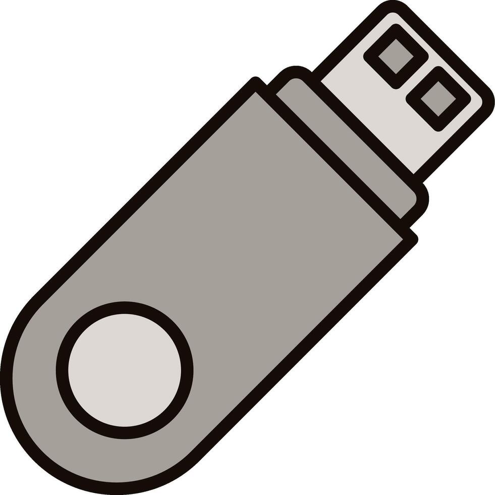 Usb Flash Drive Icon Design vector
