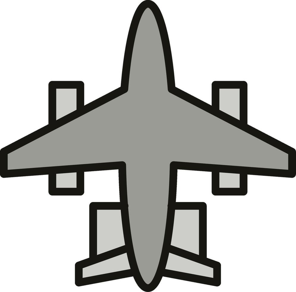 Jet Plane Icon Design vector