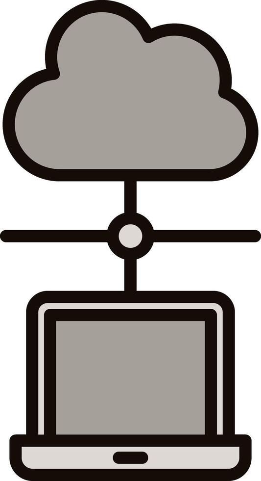 Cloud Network Icon Design vector