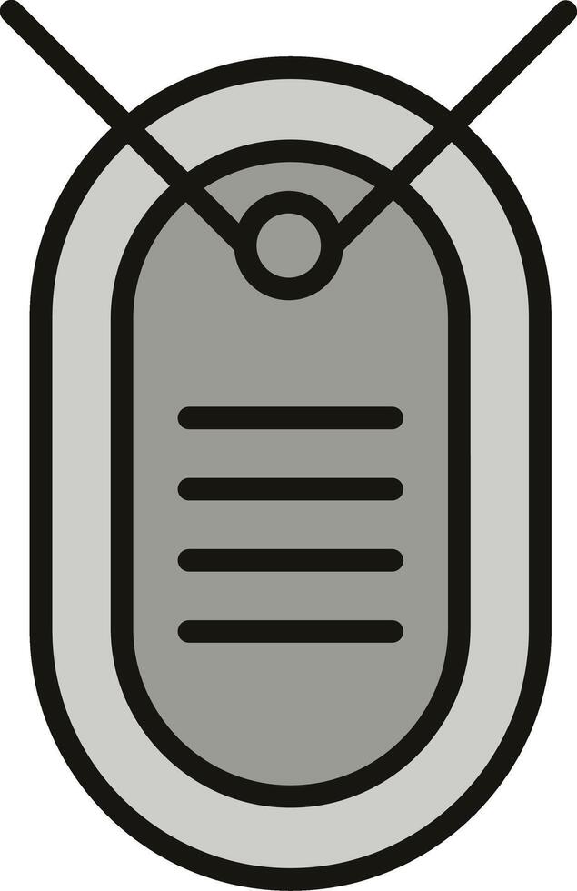 Dog Tag Icon Design vector