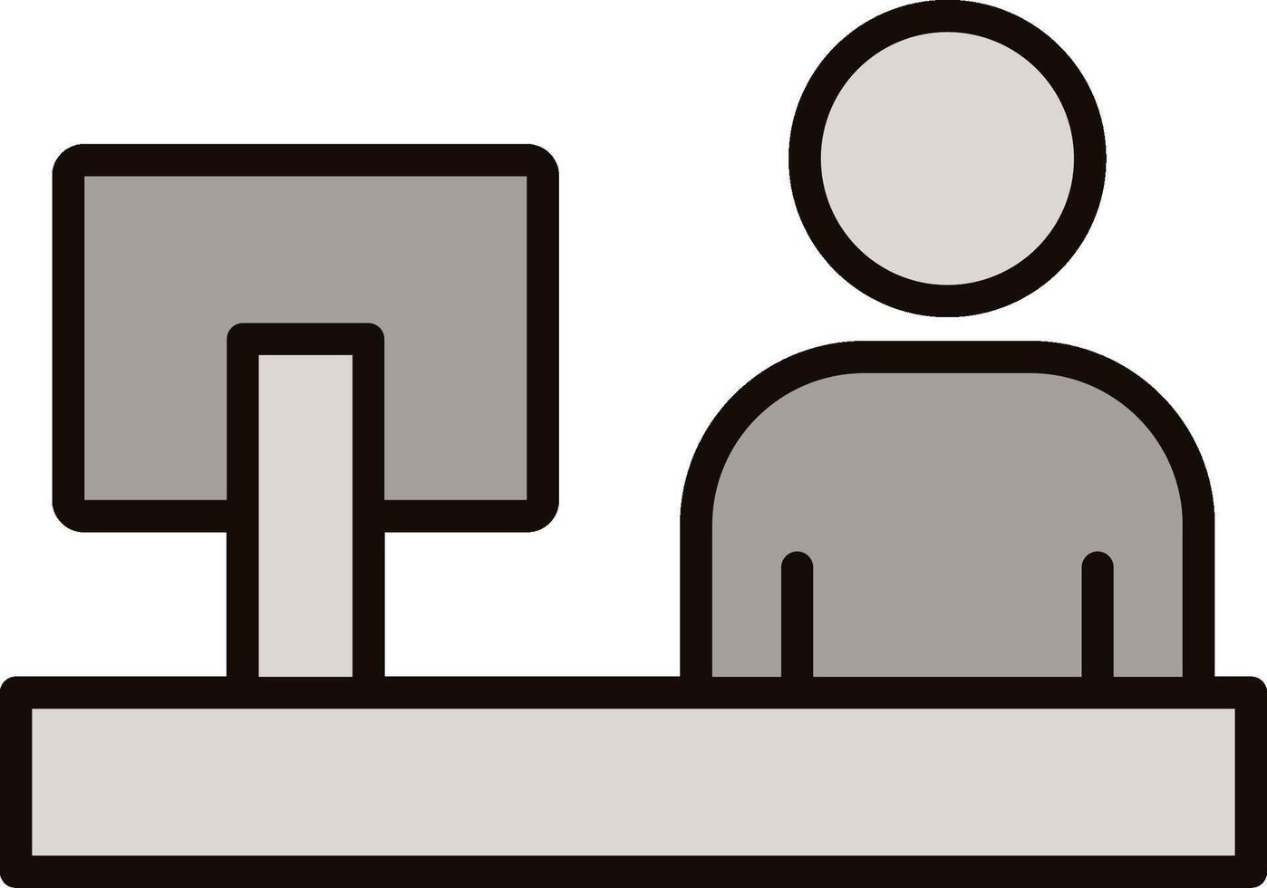 Work From Home Icon Design vector