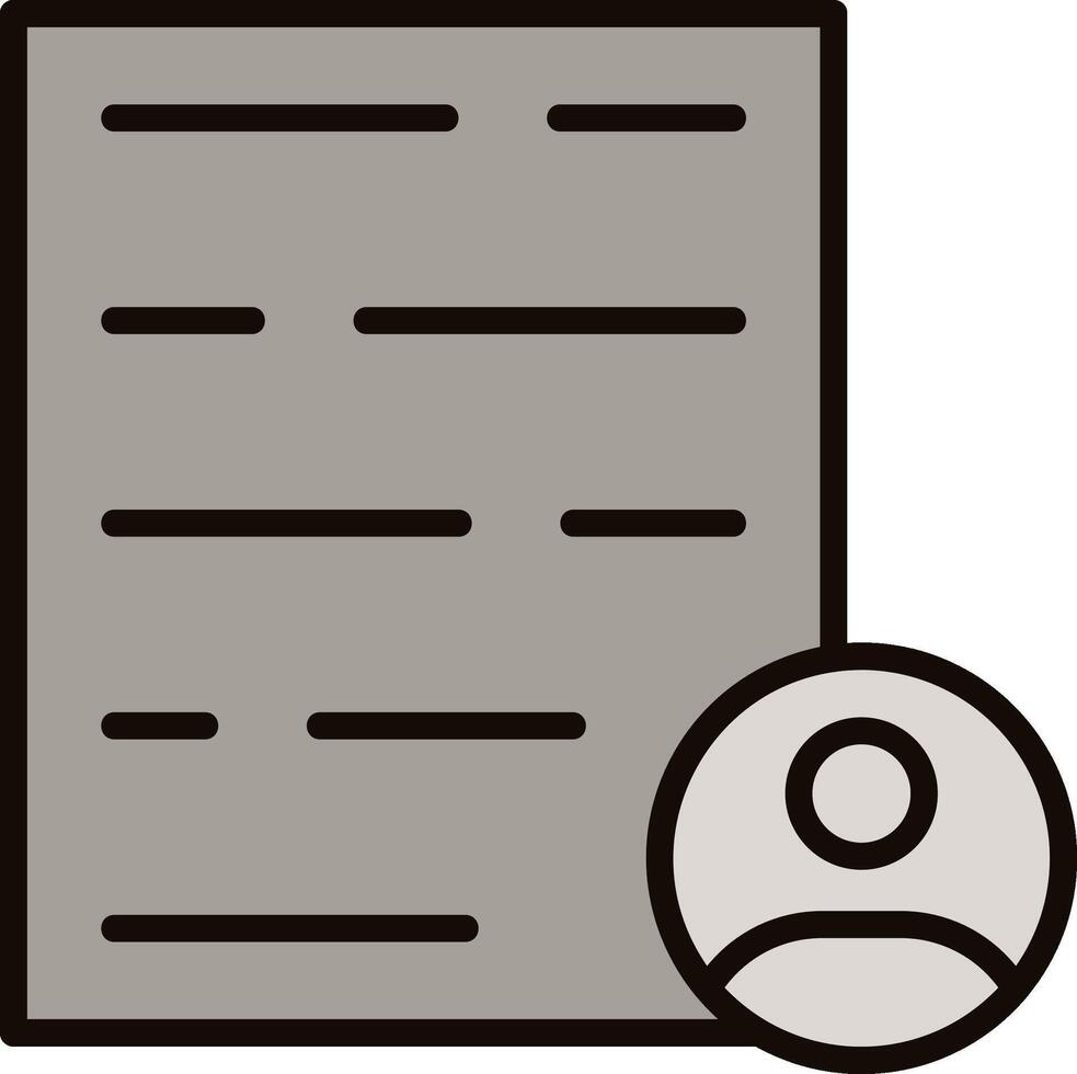 Resume Icon Design vector