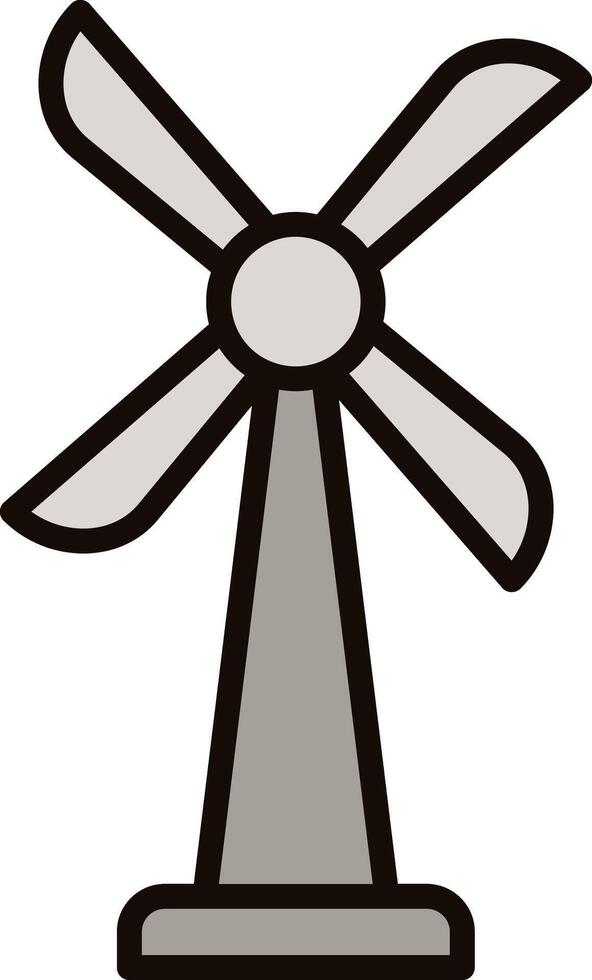 Wind Turbine Icon Design vector