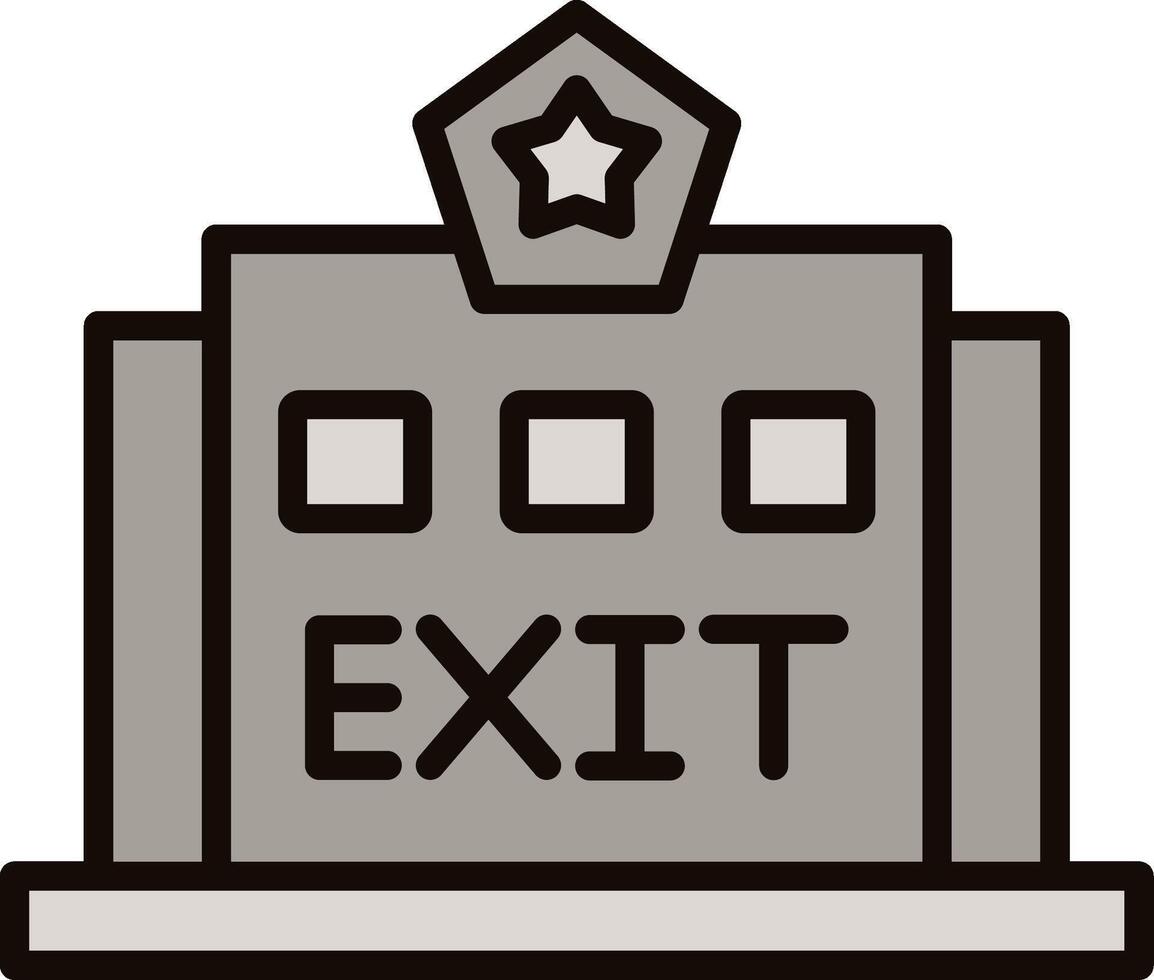 Exit Icon Design vector