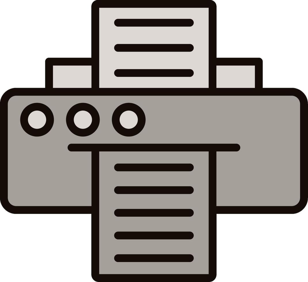 Printer Icon Design vector