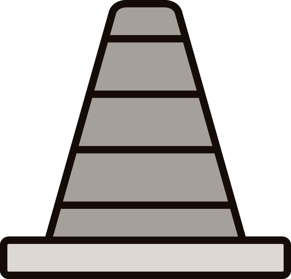 Traffic Cone Icon Design vector