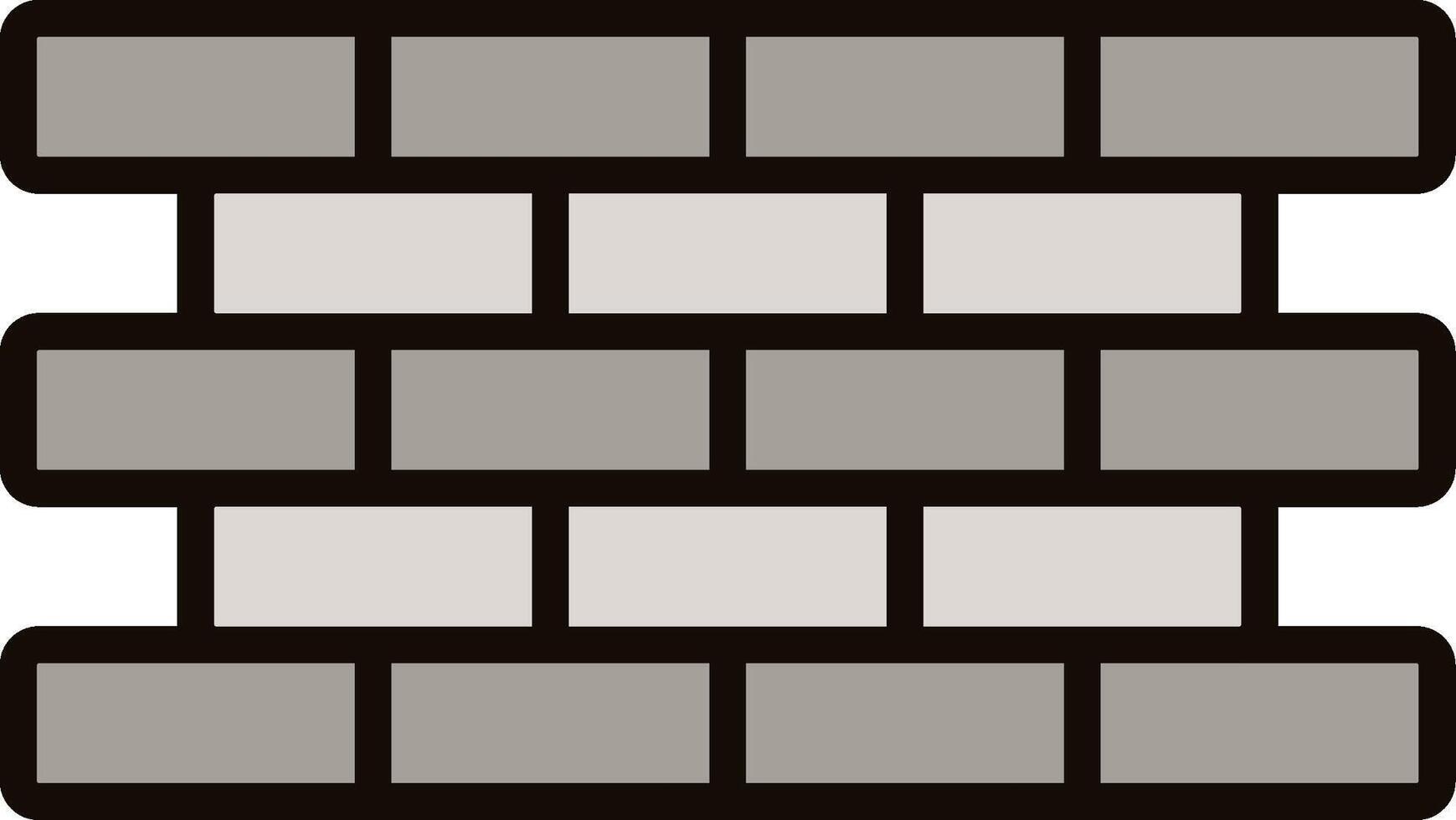 Brick Wall Icon Design vector