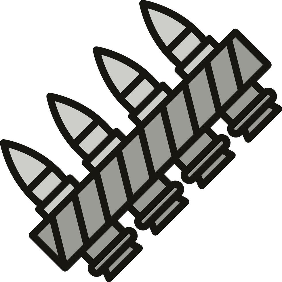 Ammunition Icon Design vector