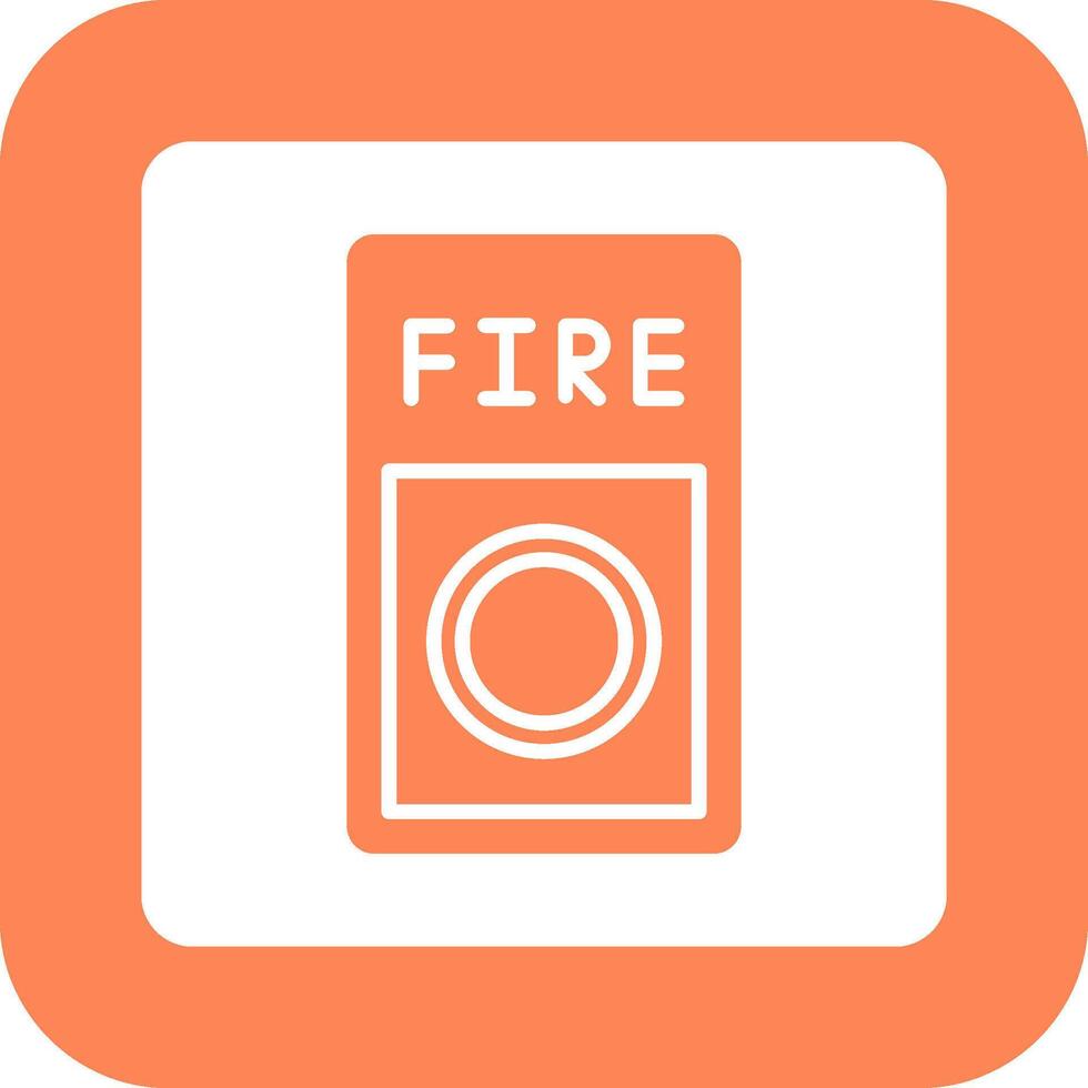Fire Button Icon Design vector