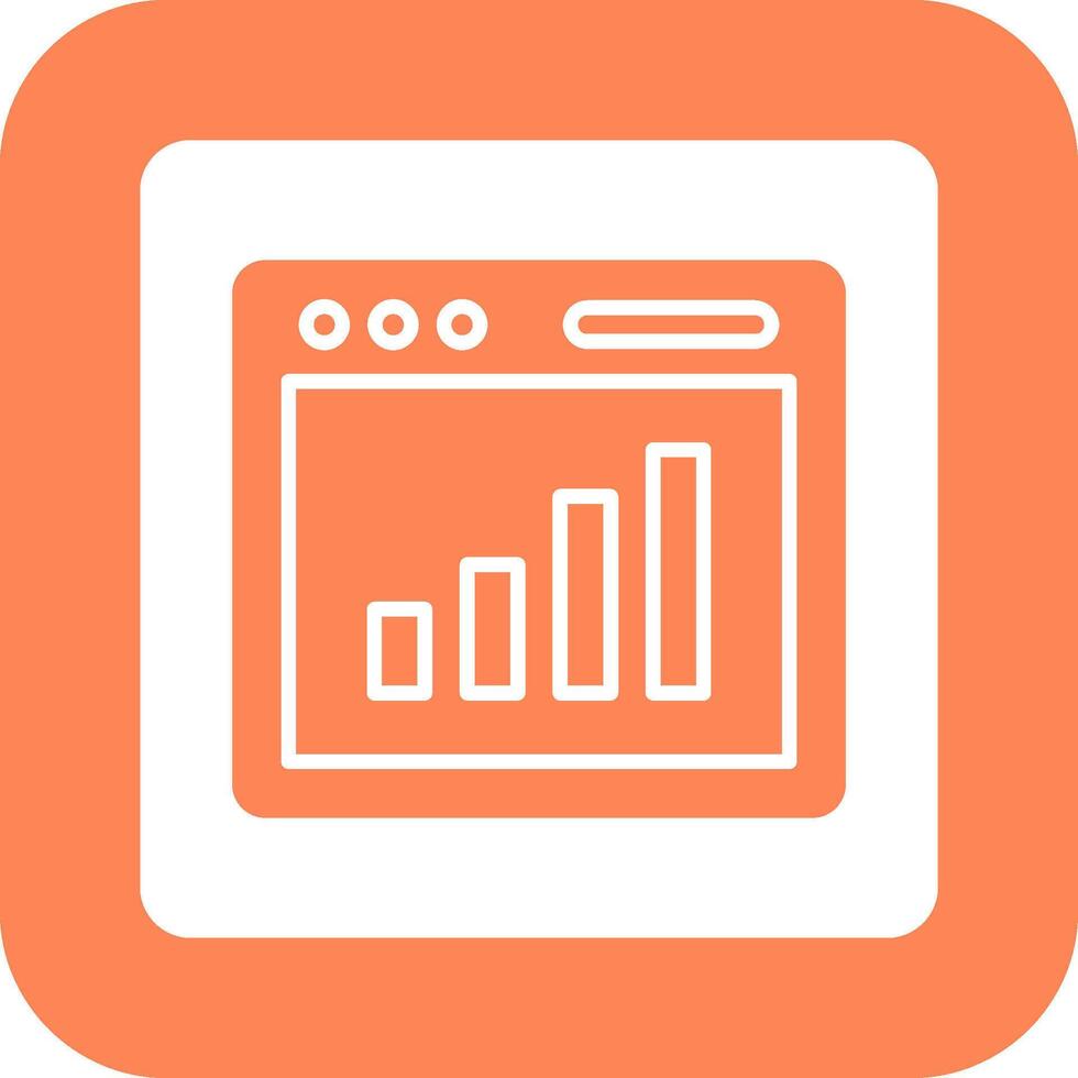 Bar Chart Icon Design vector