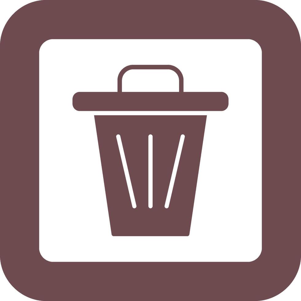 Dustbin Icon Design vector