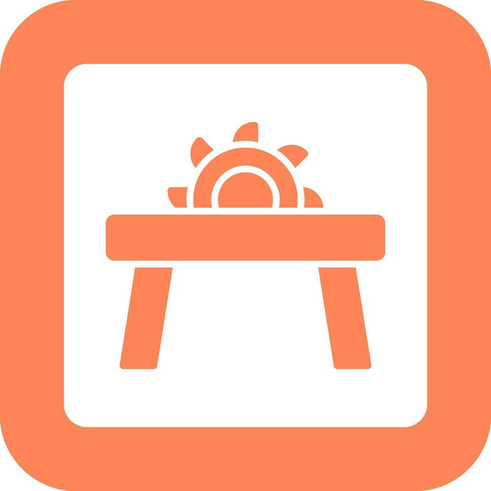 Table Saw Icon Design vector