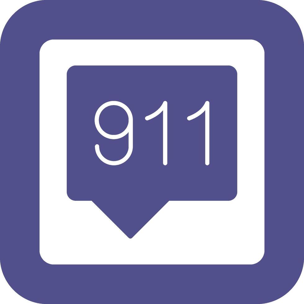 911 Icon Design vector