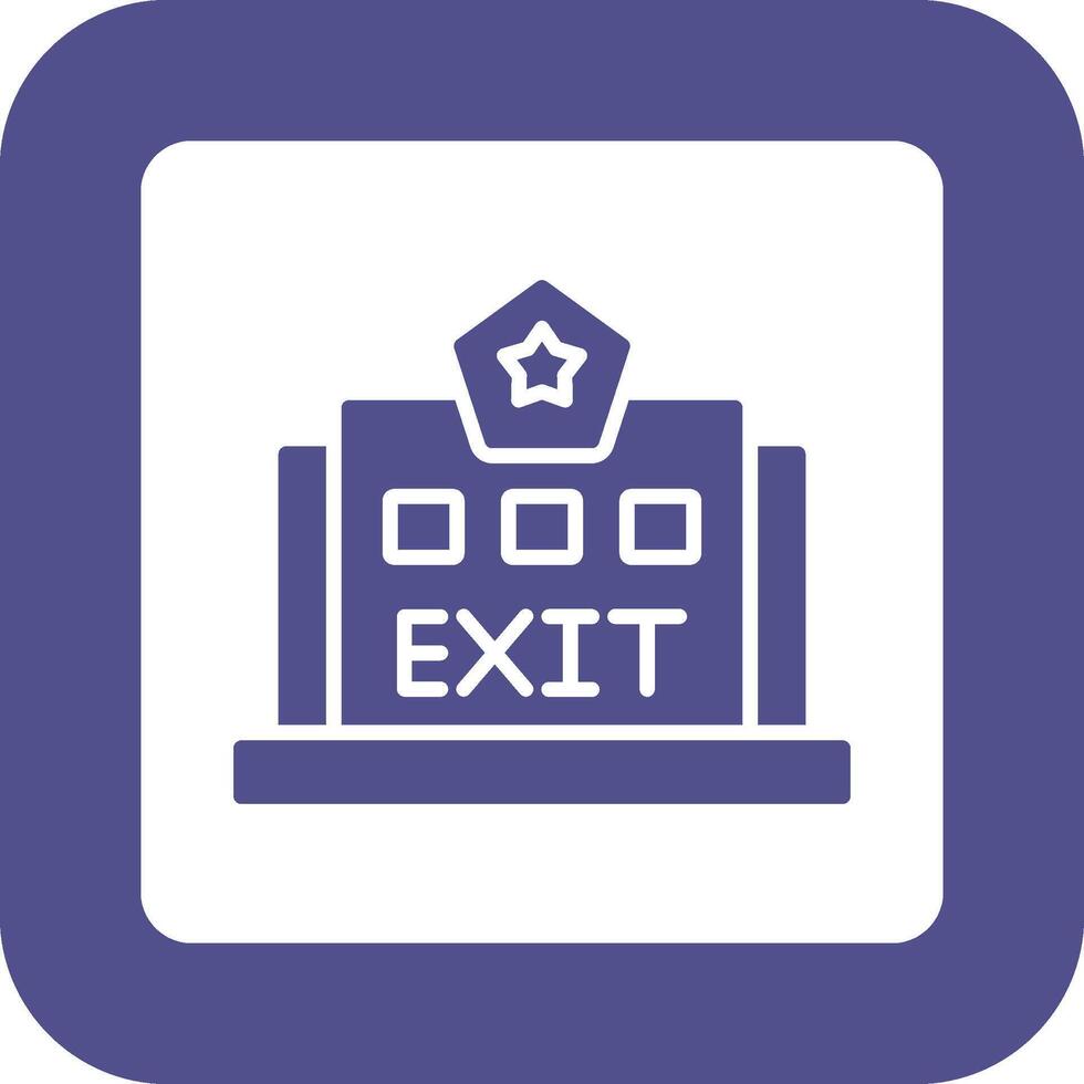 Exit Icon Design vector