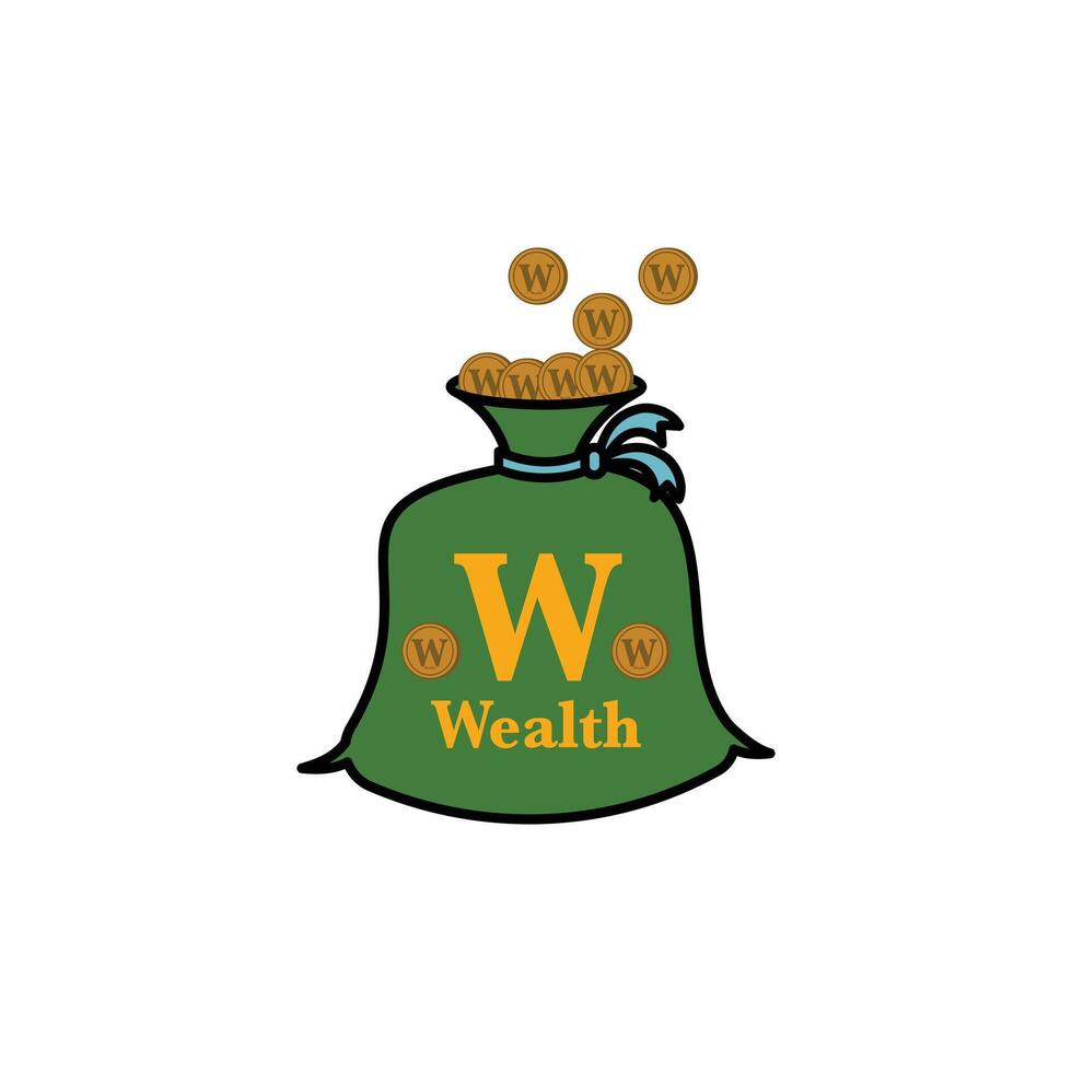 Money concept with icon design, Money icon in flat color style. Graphic design elements illustrating wealth, finance, money and the economy vector