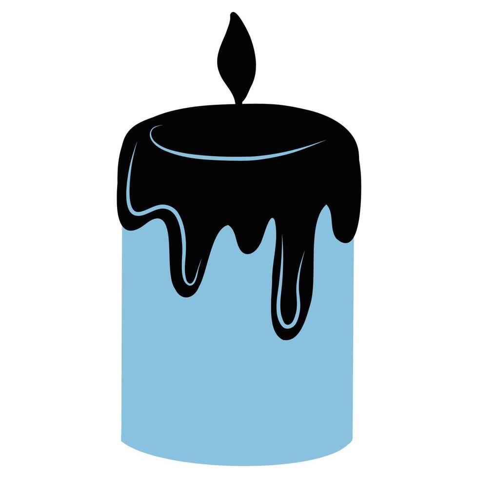 Blue Candle illustration vector