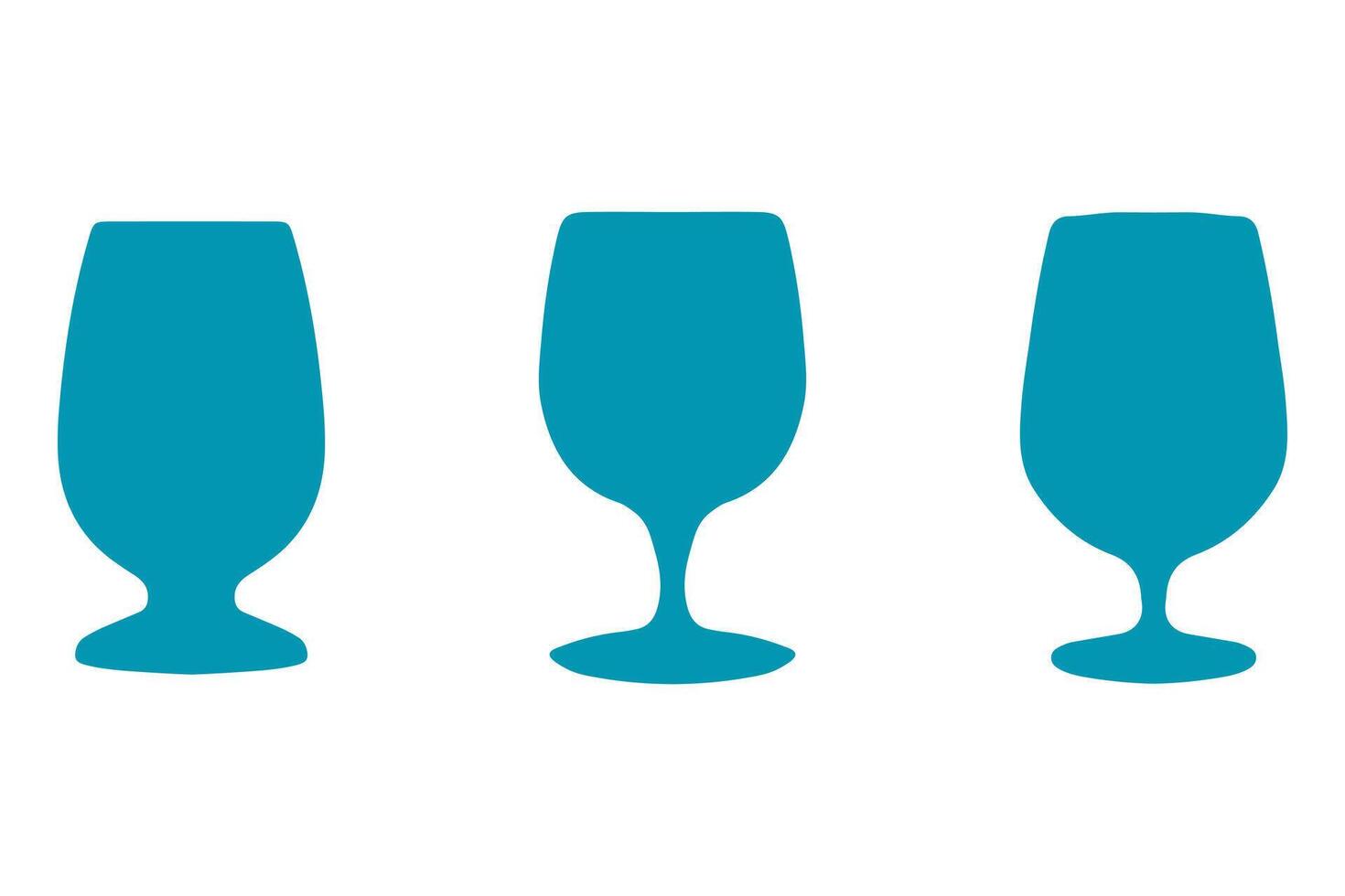 Party glass icon set. Drink illustration vector