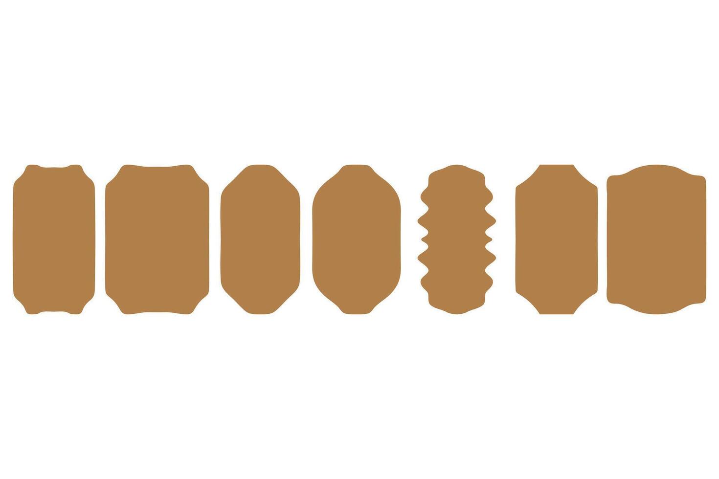 Brand label frame set design vector