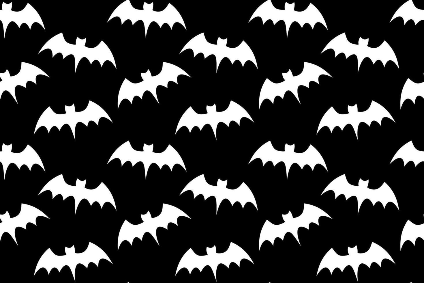 bat flying halloween seamless pattern background for print on textile, wrapping,banner, card. wing of bat old school pattern on black background. groovy white bat fly pattern vector