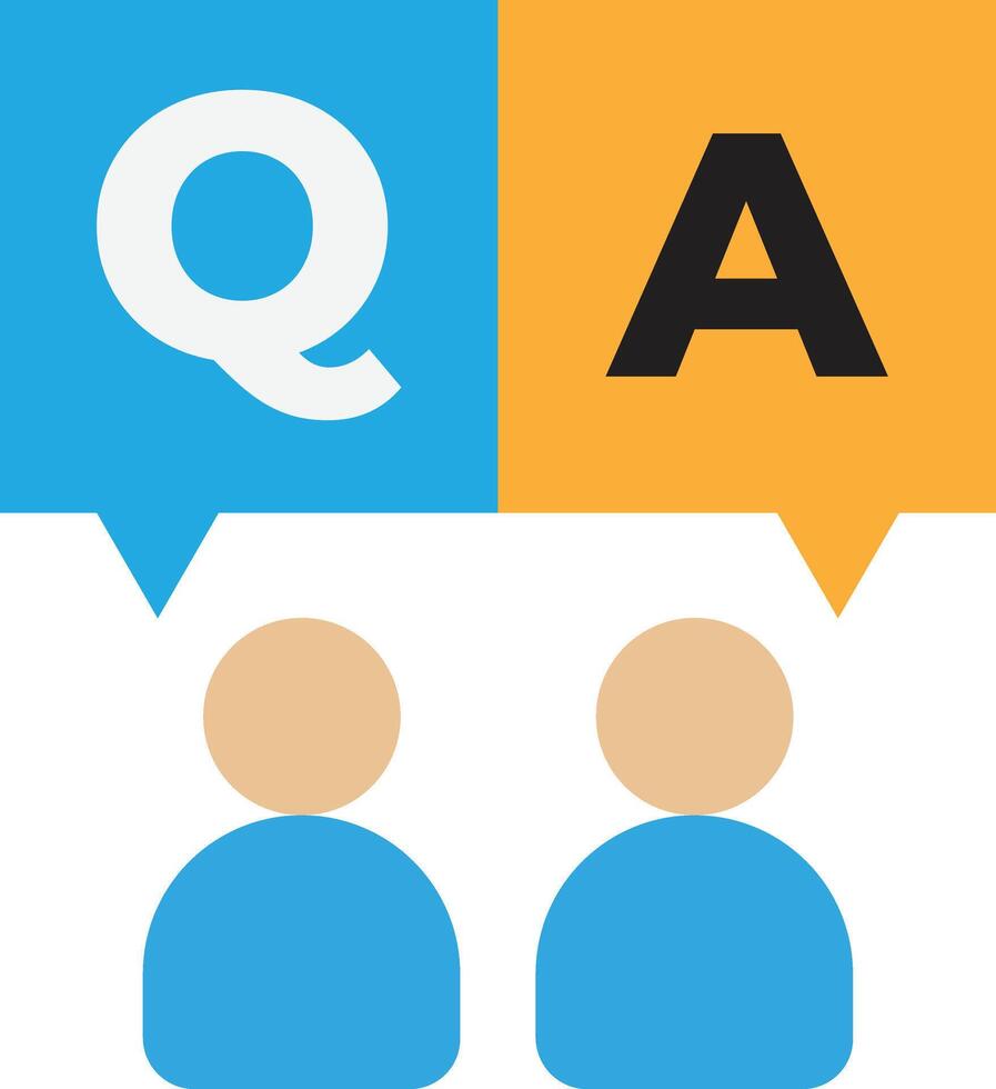 Question Help Faq vector