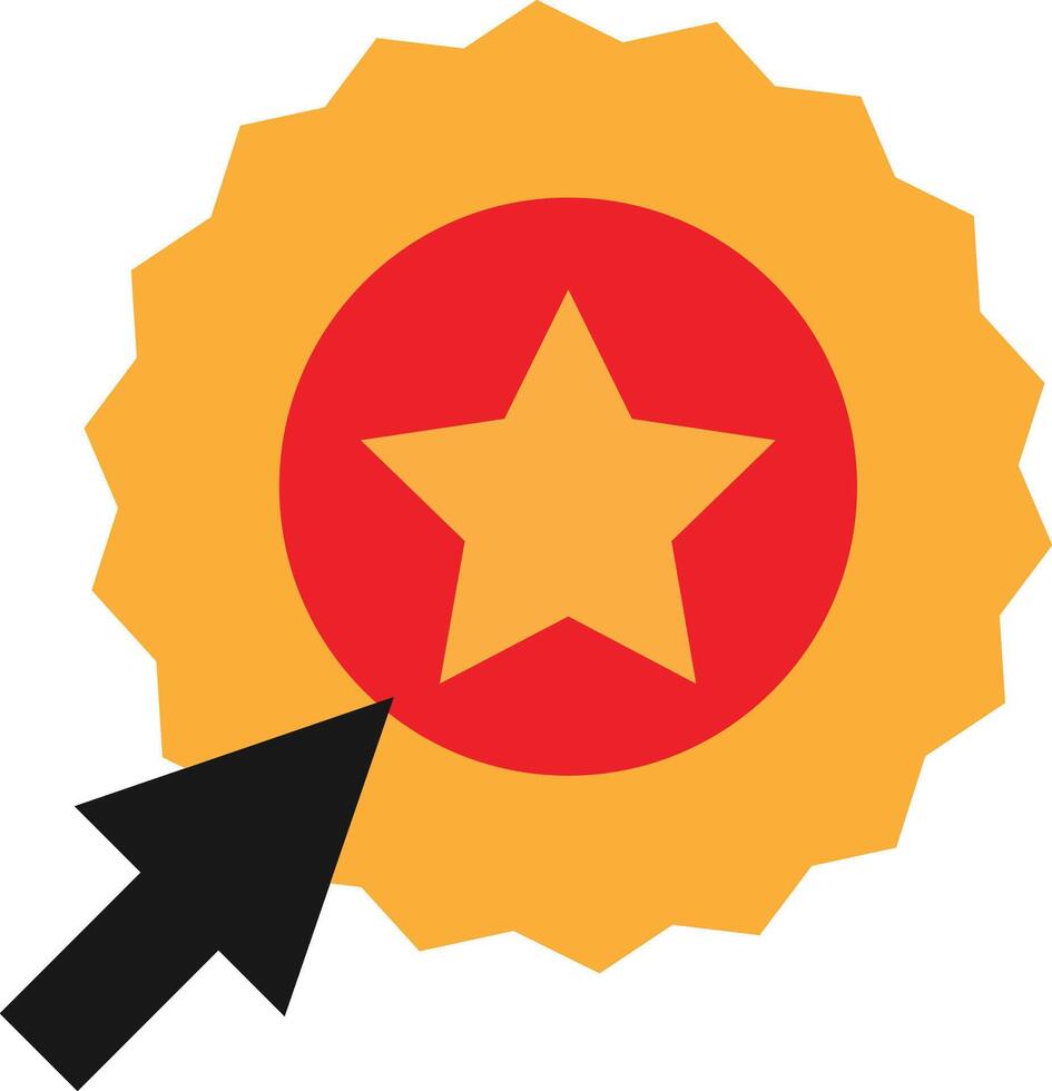 Favourite Star Bookmark vector