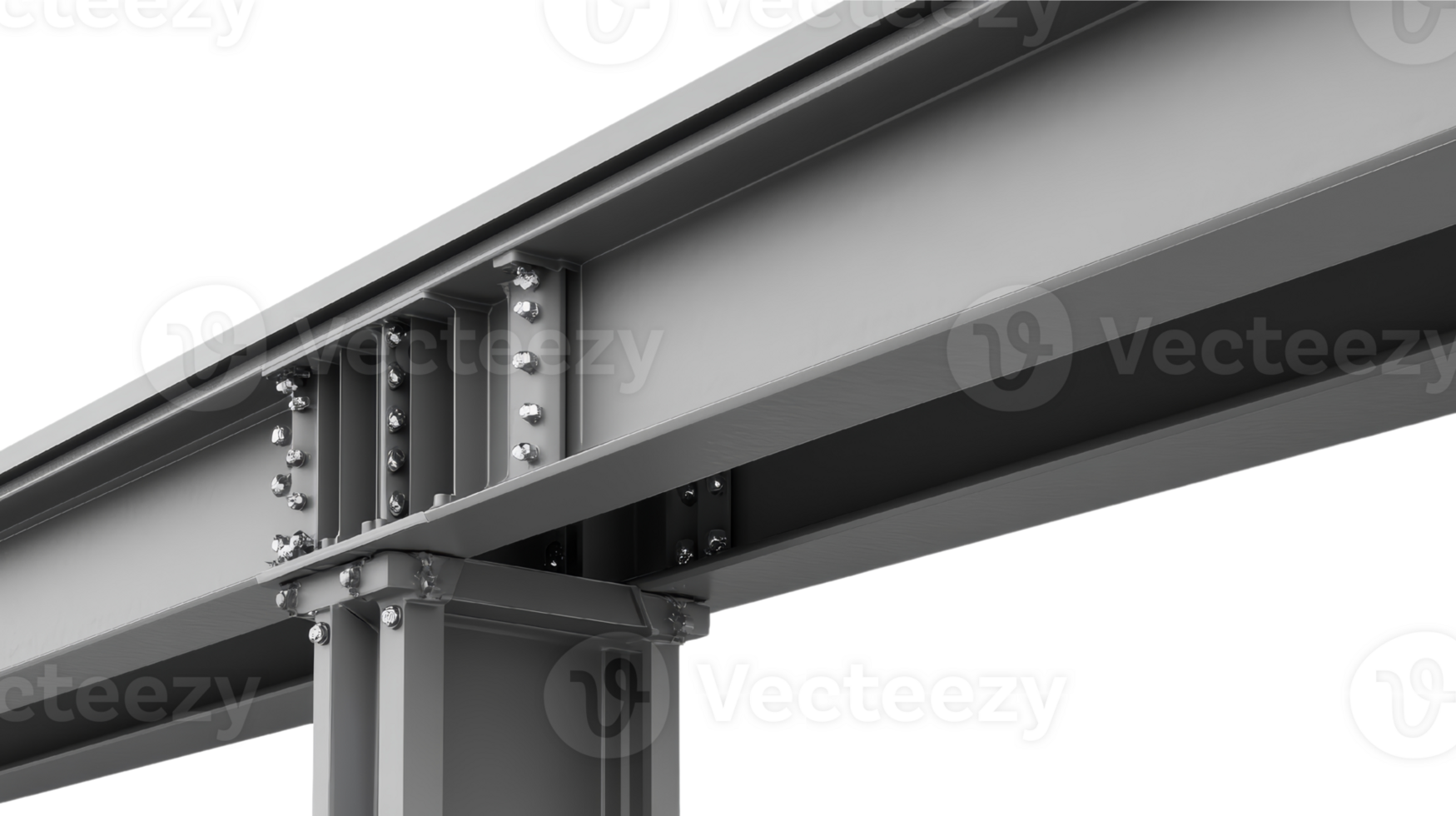 Steel Beam Connection Industrial Construction Detail png