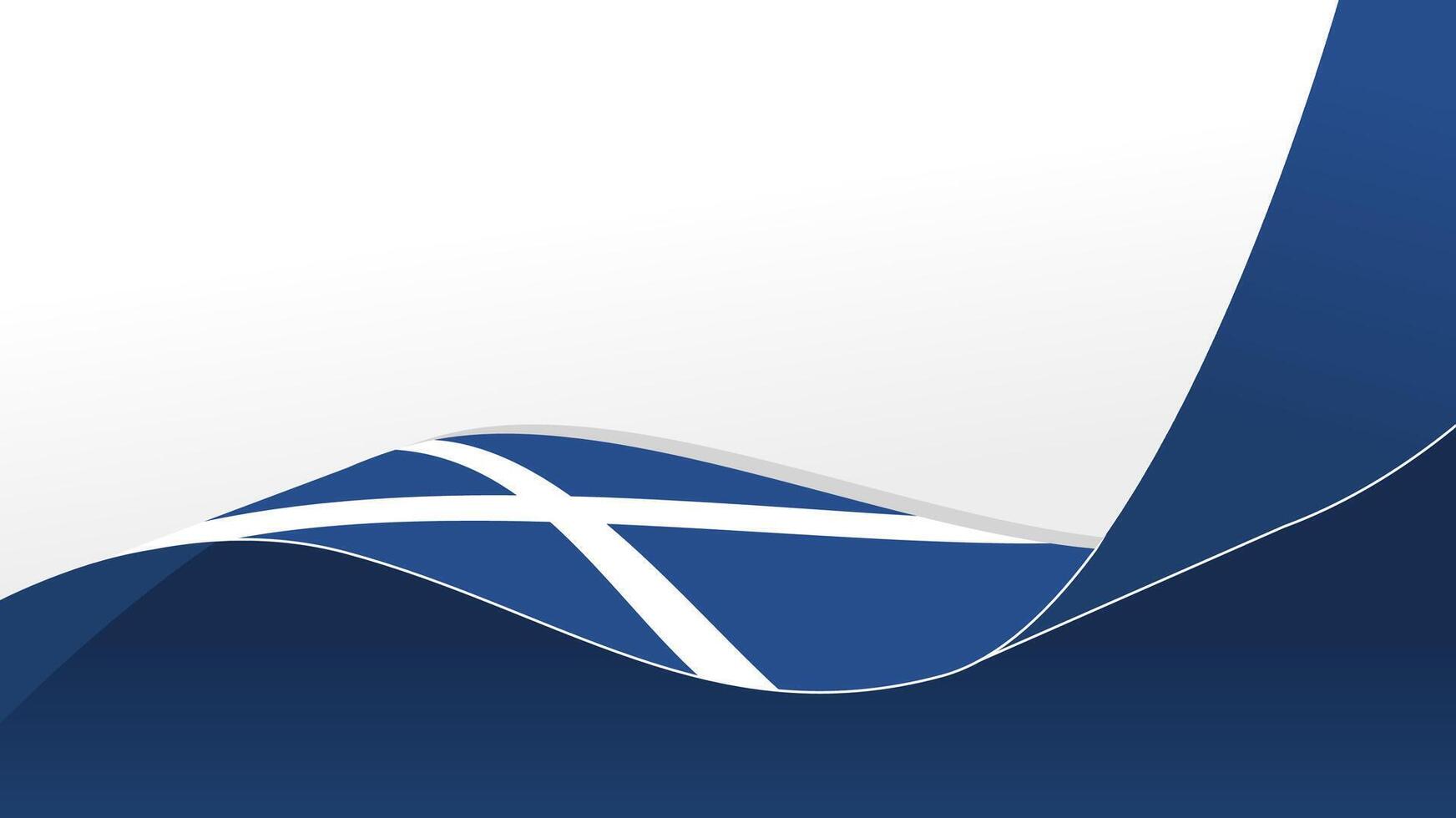 wavy scotland flag background with copy space for text. scotland national day vector