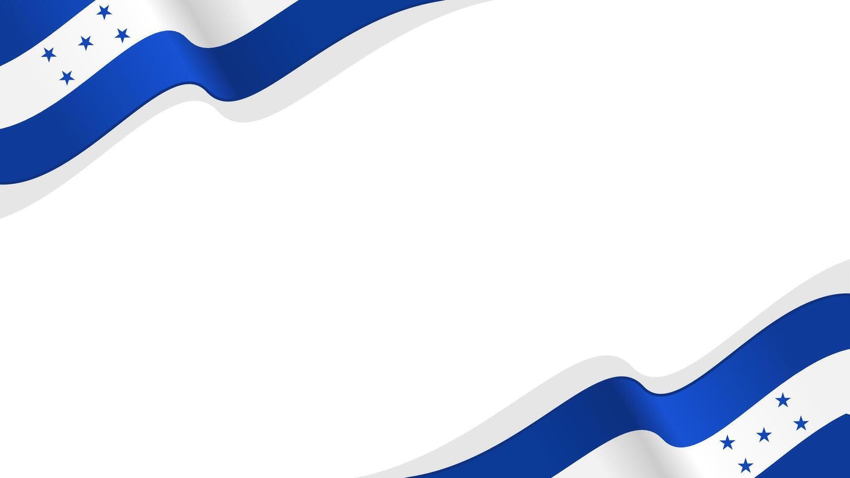 wavy honduras flag frame background with copy space for text. honduras national day vector