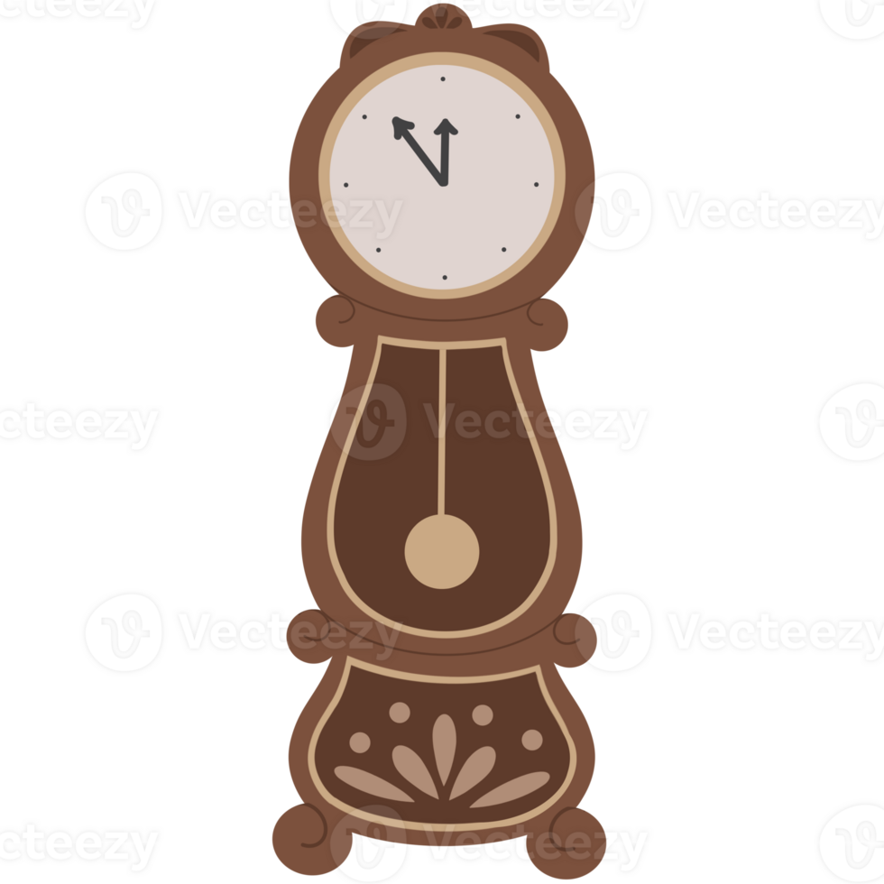 Clock and nutcracker cartoon png