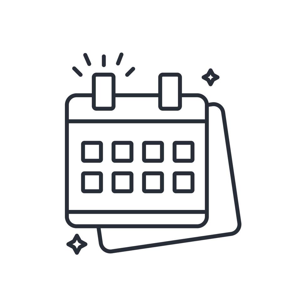 25 December icon. .Editable stroke.linear style sign for use web design,logo.Symbol illustration. vector
