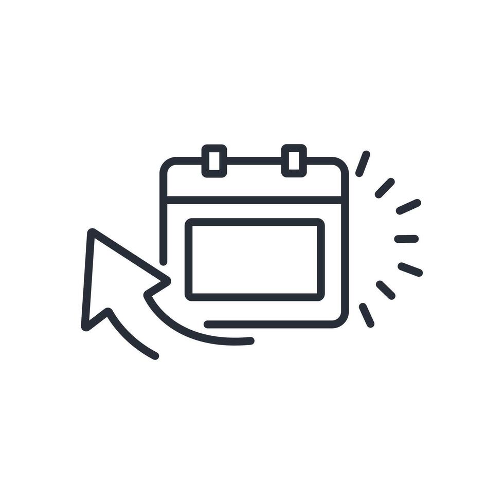 365 days icon. .Editable stroke.linear style sign for use web design,logo.Symbol illustration. vector