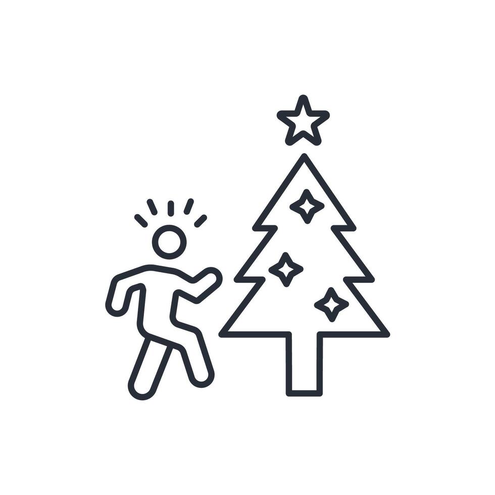 Celebrate icon. .Editable stroke.linear style sign for use web design,logo.Symbol illustration. vector