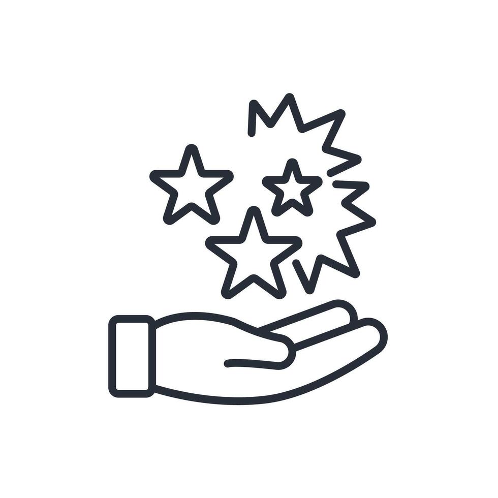 wishes icon. .Editable stroke.linear style sign for use web design,logo.Symbol illustration. vector