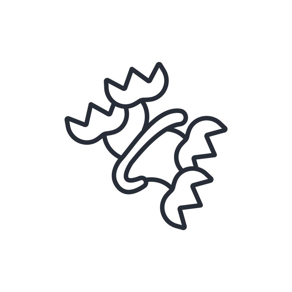 grape leaves icon. .Editable stroke.linear style sign for use web design,logo.Symbol illustration. vector