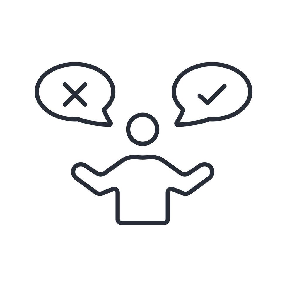 Possibility icon. .Editable stroke.linear style sign for use web design,logo.Symbol illustration. vector