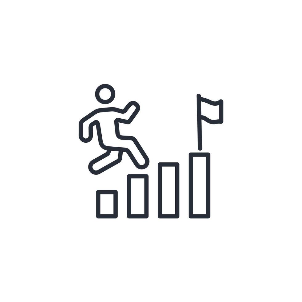achieve icon. .Editable stroke.linear style sign for use web design,logo.Symbol illustration. vector